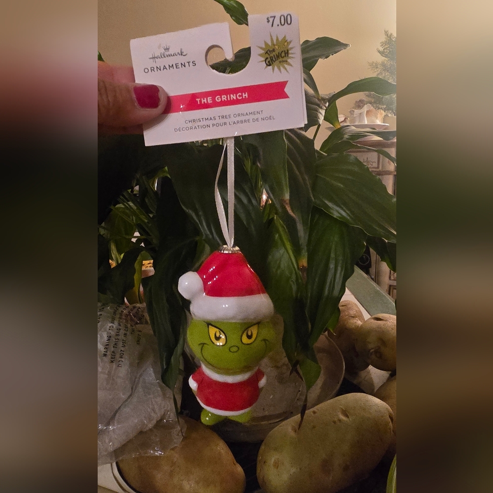 Hallmark Grinch Ornament - Festive Red and Green